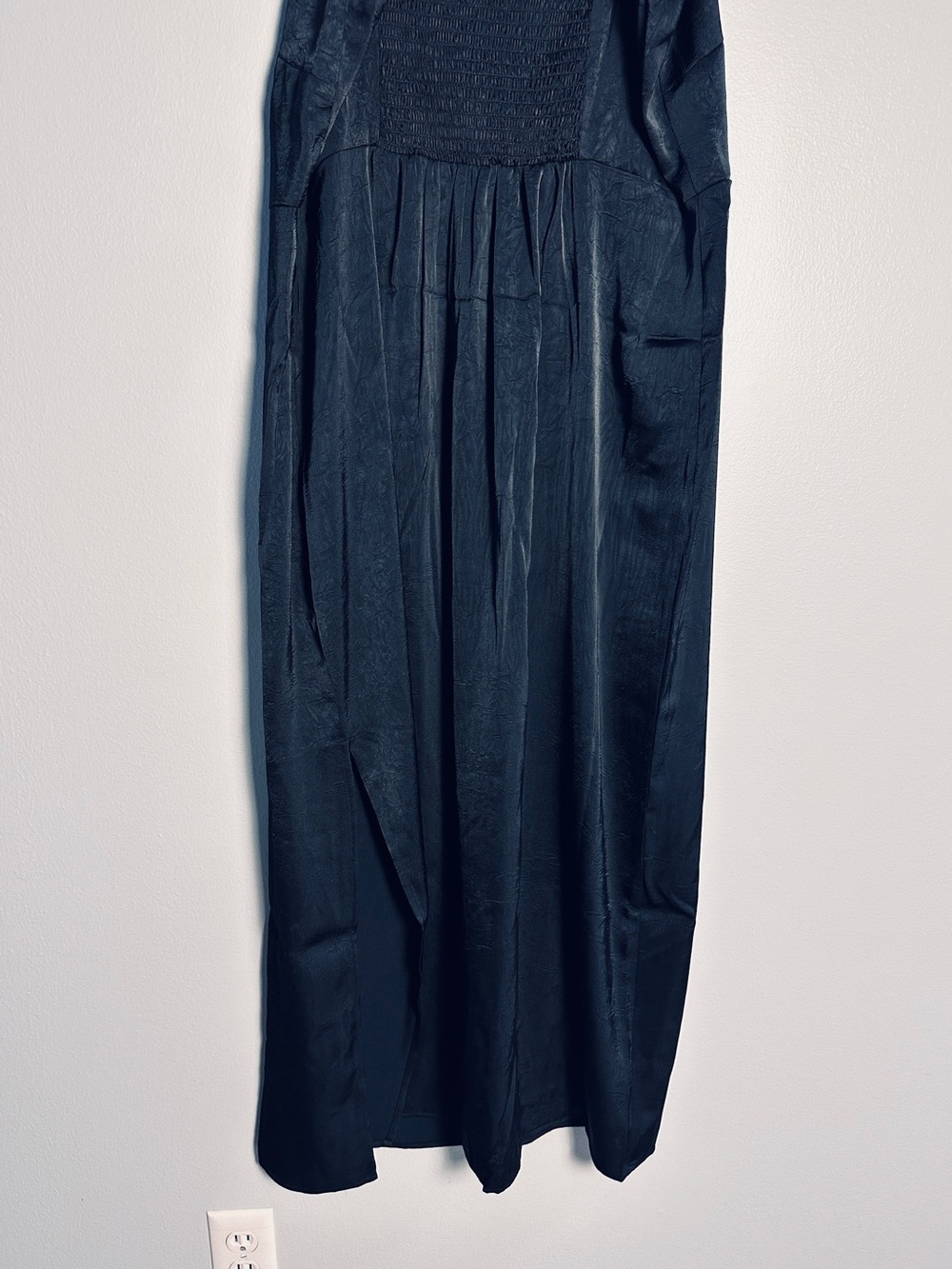 A New Day Black Column Slip Midi Slip Feminine Dress XXL Side Slit NWT - Picture 8 of 10